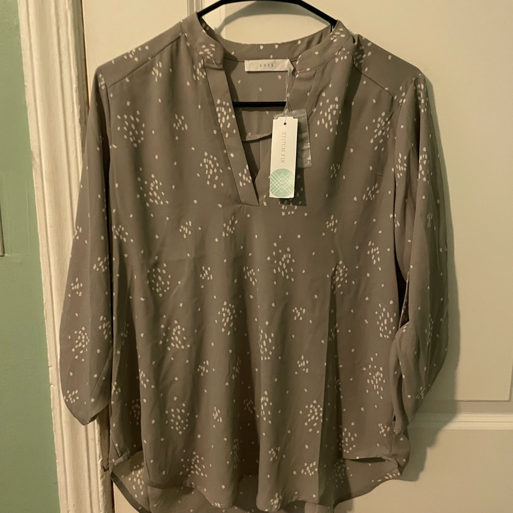 Lush Grey Blouse